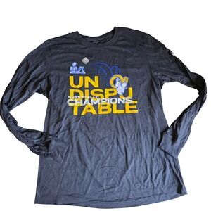 Los‎ Angeles Rams Super Bowl LVI Champions Nike Tee Long Sleeve Shirt NWOT